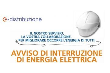 Avviso interruzione energia elettrica